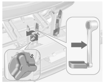 Fixation du vélo sur le système de transport arrière