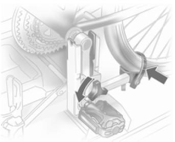 Démontage du vélo du système de transport arrière