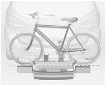 Fixation du vélo sur le système de transport arrière